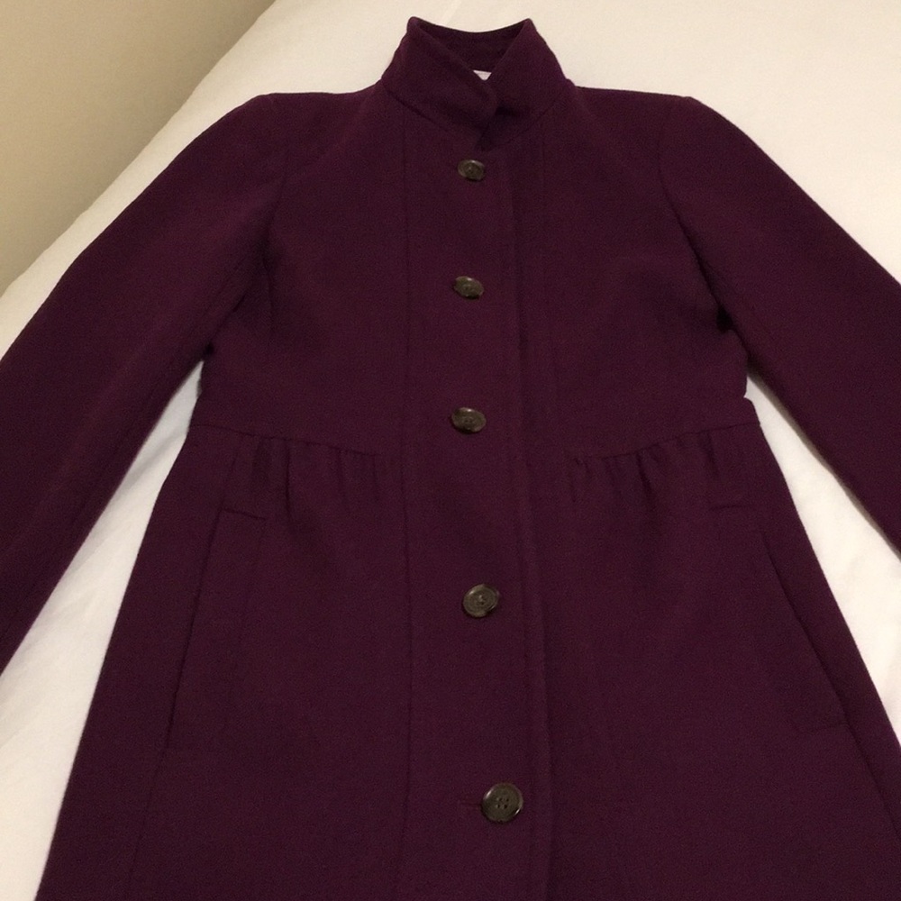 J.Crew Purple Wool Coat
